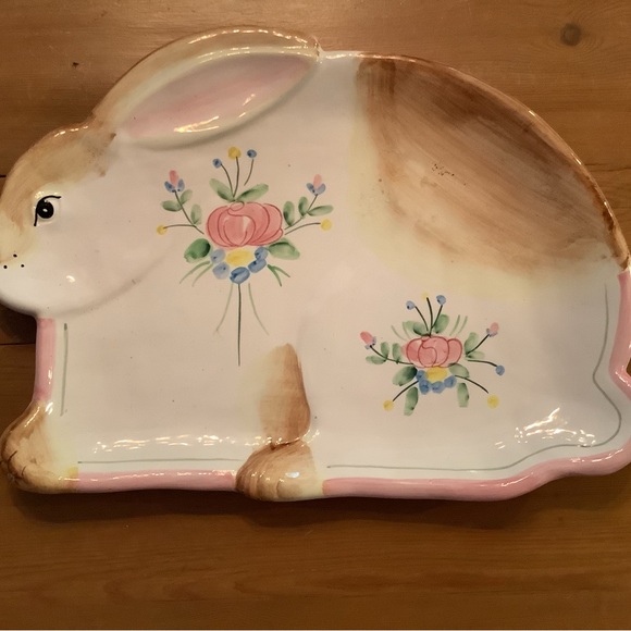 NEW! VINTAGE HALDON GROUP 1990 Bunny Serving Platter - Provence - Rare find. - Picture 8 of 8